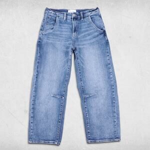 Dear John Lasso Barrel Jeans Womens 27 Medium Blue High Rise Trendy Streetwear